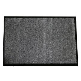 Durable Corporation-654S23 Wipe-N-Walk Vinyl Backed Indoor Carpet Entrance Mat, 2' x 3', Charcoal