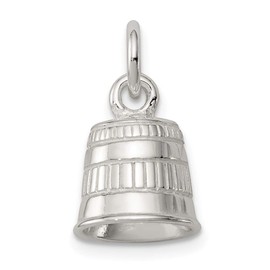 Saris and Things 925 Sterling Silver Thimble Charm Pendant