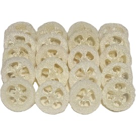 Natural Loofah Sponge Slices for Soap Making, 20 Pcs Natural Loofah Slices Natural Loofah Cuts, Natural Loofah Luffa Loofa Slices, Natural Loofah Luffa Loofa Slices Natural Loofah Slices