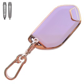 Pink Soft TPU Key Fob Cover Case Protector for Kia, Keychain, Accessories for Kia Telluride Sorento K4 K5 GT-Line Carnival 5 Buttons Smart Remote Key (for Kia A)