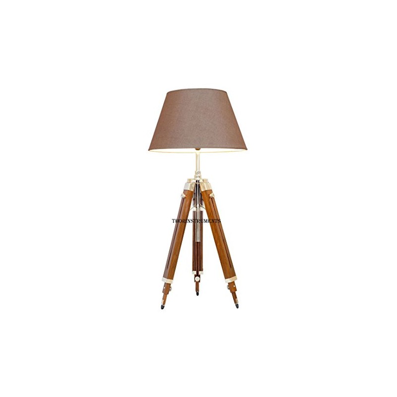 Thor Classical Designer Marine Tripod Floor Lamp Retro Vintage Wooden