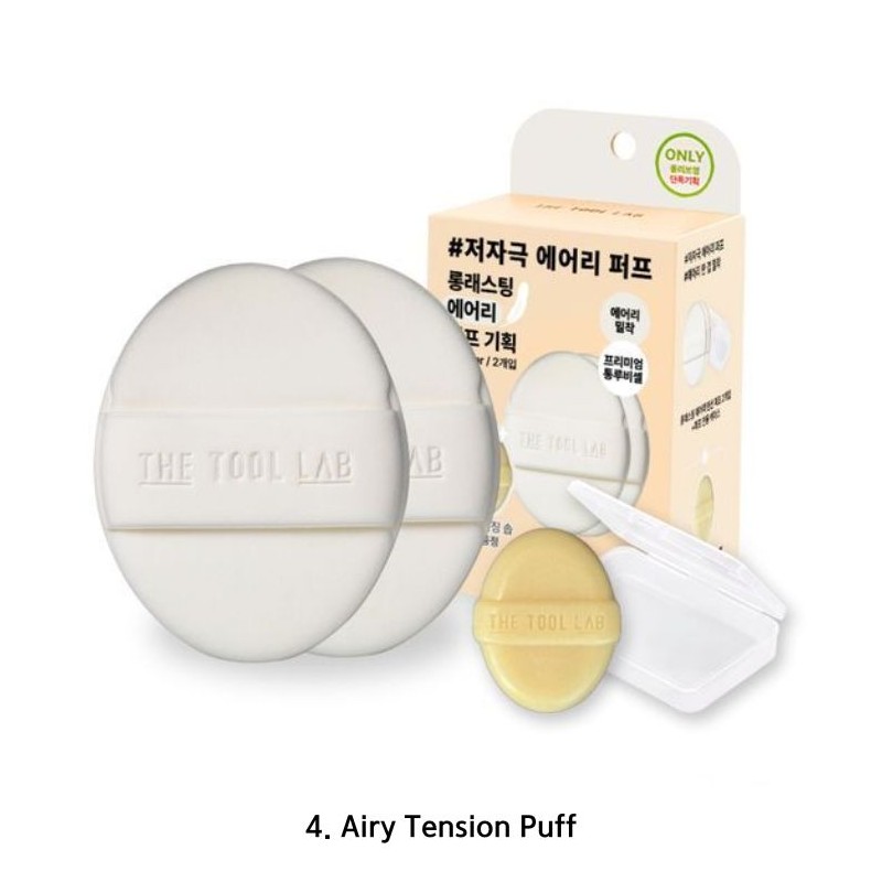 THE TOOL LAB Premium Puff 2ea with Puff Case &
