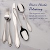 Pfaltzgraff American Bead 53-Piece Stainless Steel Flatware Set with Serving