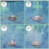 AISITIN 3.7W Solar Bird Bath Fountain Upgraded 6.3" Solar Glass