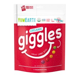 YumEarth Giggles Fruity Candy Pack Organic Vegan Allergy Friendly Treats 10 C...