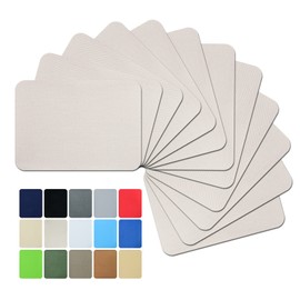 Guokuai Premium Quality Fabric Repair Patches Iron-on Patches for Clothing Inside & Outside Strongest Glue Cotton 3" by 4-1/4" (7.5 cm x 10.5 cm)… (12PCS-Beige)