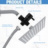Nuanchu 4 Pack Alloy Shower Arm Diverter Valve for Hand