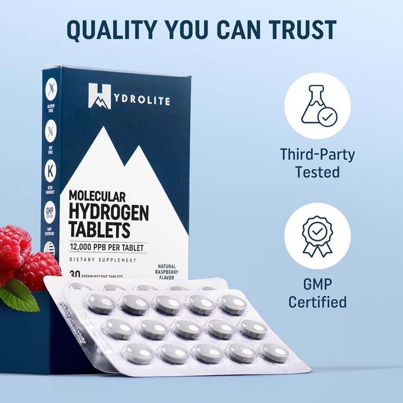HydroLite Molecular Hydrogen Tablets for Drinking Water with Magnesium |