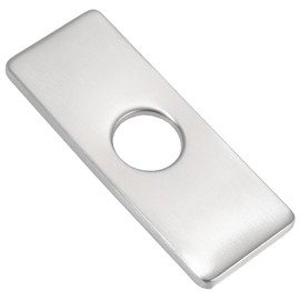 CREATCABIN Rectangle Sink Hole Cover for Kitchen Stainless Steel Deck Plate Faucet Plate Faucet Hole Cover Pull Down Tap Kitchen Plumbing Accessory for Bathroom Kitchen Sink Tap 6.3×2.56In Golden