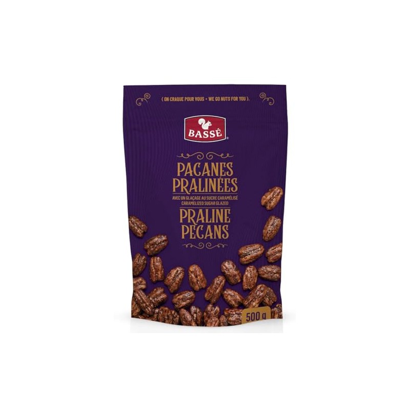 Bassé Butter Toasted Praline Pecans, 500 – Gourmet Caramelized Nuts