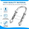 Marine Stern Bow U Bolt,Thread Dia. 1/2’’, Boat 316 Stainless
