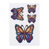 4 x 'Stained Glass Butterfly' Temporary Tattoos - Water Resistant,
