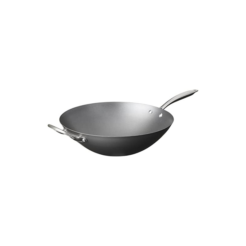 Nordic Ware Asian Spun Wok, 14", Metallic