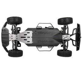 KYX Racing Stainless Steel Chassis Protective Plate Skid Plate Guard Upgrades Parts Accessories for 1/10 RC Crawler Car Traxxas F-150 Raptor R