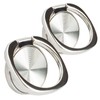 [2 Pack] Rounded CD Texture Cell Phone Ring Holder Stand,