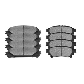 AutoShack Front and Rear Ceramic Brake Pads Set 8pcs Replacement for 2011-2020 Toyota Sienna 2014-2019 Highlander 2010 2011 2012 2013 2014 2015 Lexus RX350 RX450h 2.7L 3.5L V6 AWD FWD SCD1391-1324