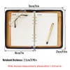Gift for Men,SAYEEC A5 Executive Conference Folder Travel Portfolio Ringbinder