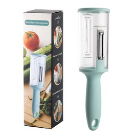 Multifunctional Peeler with Storage Box The Ultimate Solution for Peeling Vegetables, Fruits, and Scaling Fish Without the Mess! Keep Your Kitchen Immaculate with this Clever 2-in-1 Gadget!