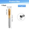 M METERXITY 1-Pack 3/8-16 UNC Thread Tap, HSS Titanium Coated