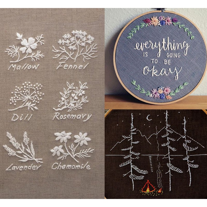 ilauke 4 Cones Overlock Sewing Thread 40/2 Each 3000 Yard