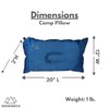MOUNTAIN SUMMIT GEAR Inflatable Camp Pillow (Travel and Camping Pillow
