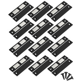 Jiayi 30 Lb Ultra Thin Cabinet Drawer Door Magnets, 12 Pack Magnetic Cabinet Door Catch, Door Magnetic Catch Cupboard Double Magnets Latch for Wardrobe Closet Door Closing