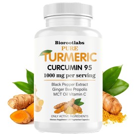 Biorootlabs Turmeric Curcumin Supplement 1000mg 120 Capsules