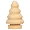 Sunnysue 103-08 3D Christmas Tree Figurine, Set of 6, Wood