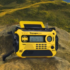 Kaito KA600 Digital Solar AM/FM/LW/SW Emergency Weather Radio - Yellow