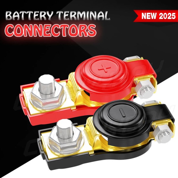 CHUSYYRAY pair Auto Car Battery Terminal Clamp Clip Connector Adjustable