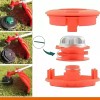 Cabezal Universal Metalica Acceso Para Desmalezadora Césped Naranja