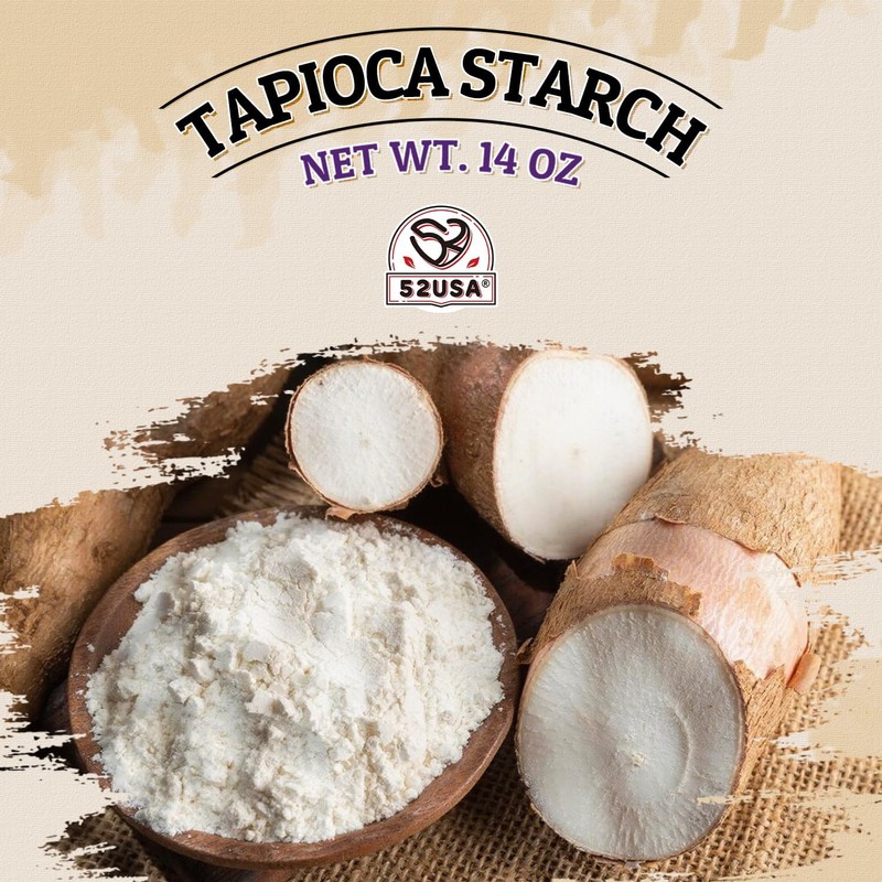 52USA Tapioca Starch, 2 Pack (28oz Total) | Tapioca Flour