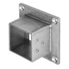 4 PCS 2" Square Post Flange Base, 304 Stainless Steel