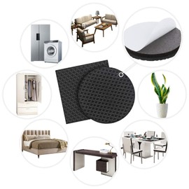 Yelanon Non Slip Furniture Pads -52 pcs(1+2+2)" Furniture Grippers Hardwood Floors, Non Skid Furniture Legs,Self Adhesive Rubber Furniture Feet,Anti Slide Furniture Protectors for Keep Couch Stoppers