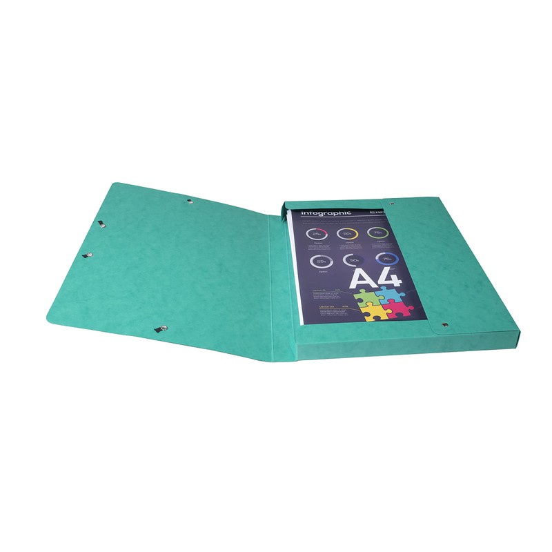 Exacompta 50300E Premium Collection Box Assembled with Elastic Band, 25