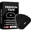 Black Gentle Comfort Tape 30 Pack, Skin Friendly Adhesive Cotton