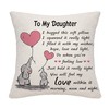 Bommex Daughter Cushion Cover Throw Pillow Cover Cushion Case Daughter