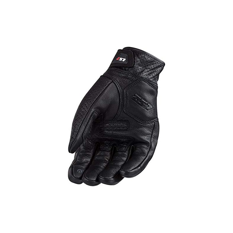 LS2 Helmets Spark Glove (Black - Small)
