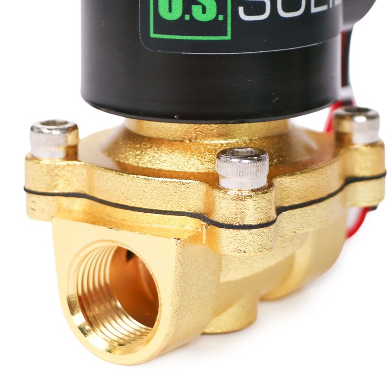 U.S. Solid Solenoid Valve - 1/2” Zinc-Alloy 12V DC Solenoid