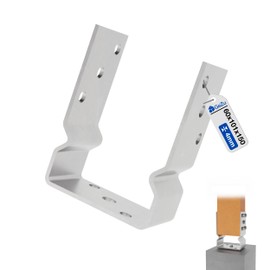 GeZu Impex U-Post Support for Doweling with Beading 101 mm Hot-Dip Galvanised U Post Holder