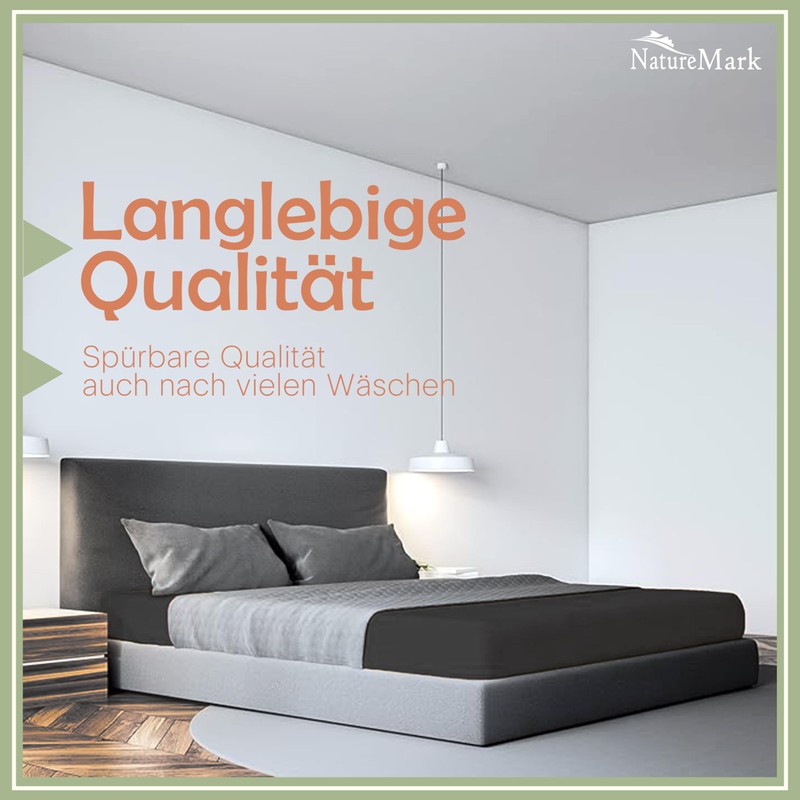 NatureMark 2 Pack Microfibre Fitted Sheet, Double Pack in Many