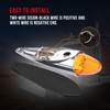 cciyu 9x 17 Led Amber Torpedo Cab Marker Lights Chrome