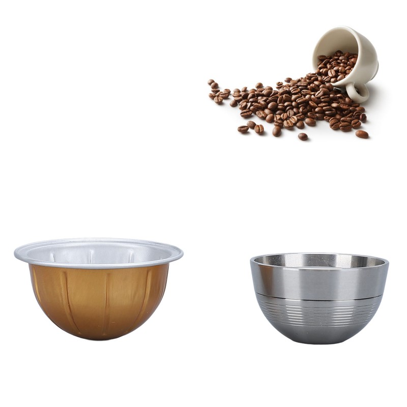 Reusable Coffee Capsule Stainless Steel Easy to Clean Long Lifespan