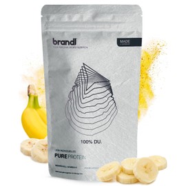 Brandl® Vegan Protein Powder Banana without Artificial Sweeteners Protein Powder Vegan for Athletes Vegan Protein 1000 g Banana