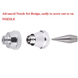 Fengda Airbrush Hi-Flow FE-183 All-Purpose Precision Dual-Action Gravity Feed Airbrush Set with 3 Cup Sizes