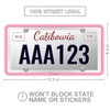 QiqaMole 2 Pack Silicone License Plate Frame Front Back License
