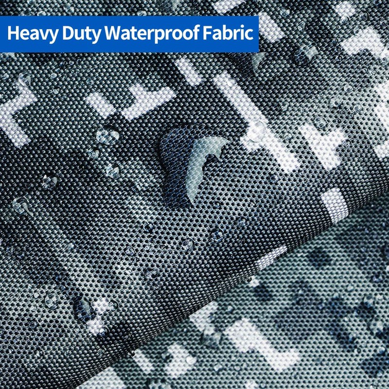 iCOVER Trailerable Boat Cover- 14'-16' 800D Water Proof Heavy Duty,Fits