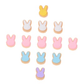 FOMIYES Unique Rabbit Head Nail Decals 50pcs Easter Themed DIY Decor Adorable Manicure Jewelry for Home