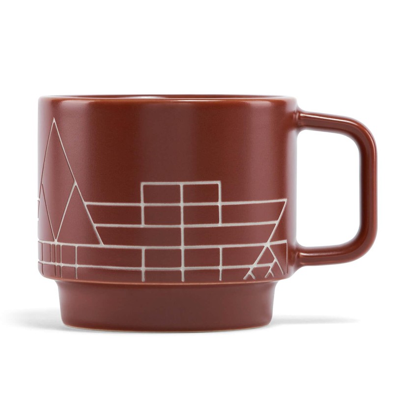 Tea Forte Terra Stoneware Teacup with Saucer, Frank Lloyd Wright,