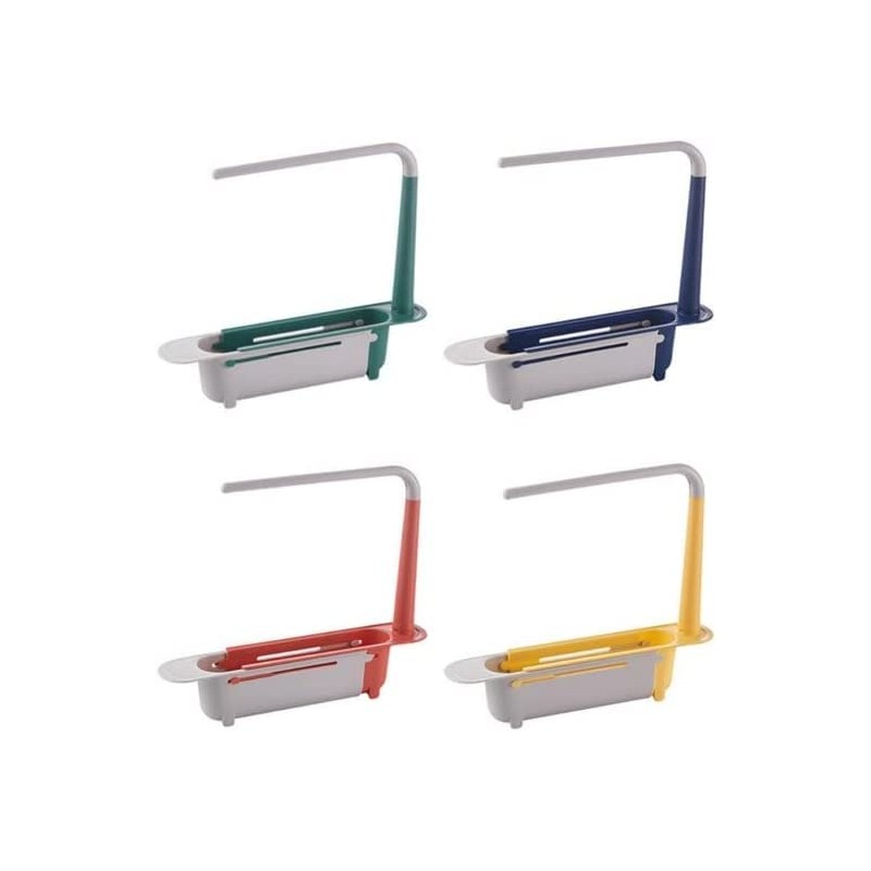 Adjustable and Easy to Use Telescopic Sink Sponge Soap Storage